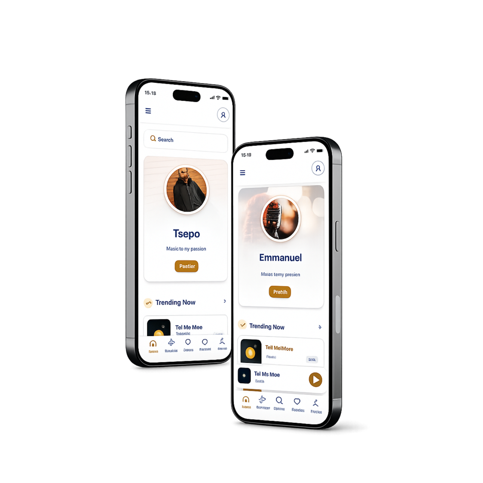 Mmino fan app screen